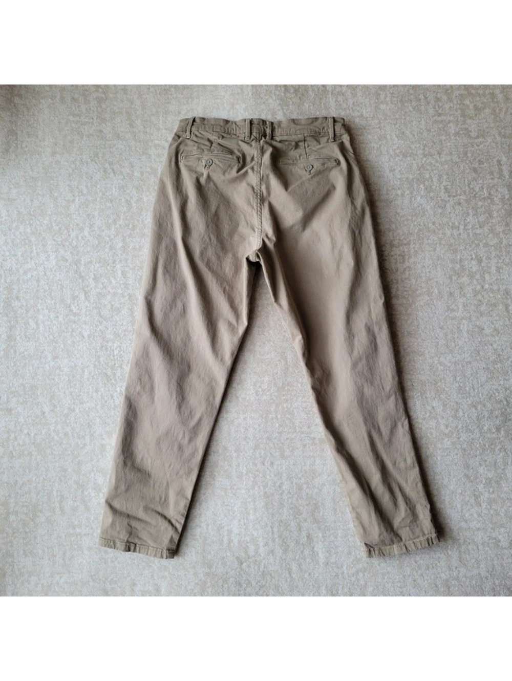 Zara Premium Pleated Chinos Pants Sz 30 Womens Khaki Classic Cut Mid Rise - Picture 3 of 16